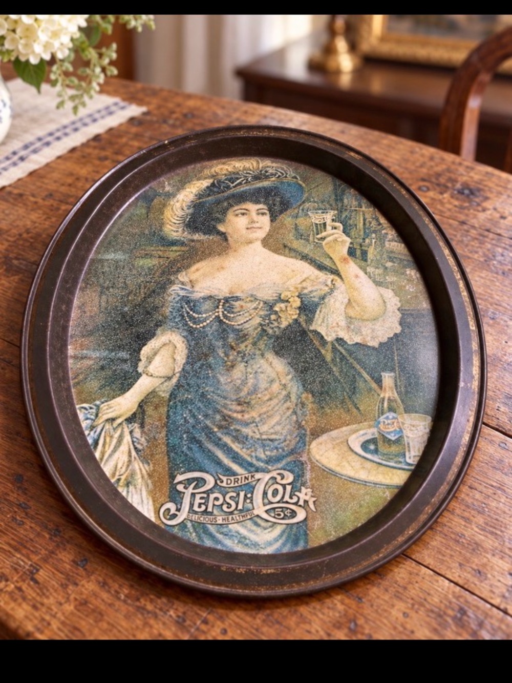 Vintage Pepsi-Cola Oval Tray